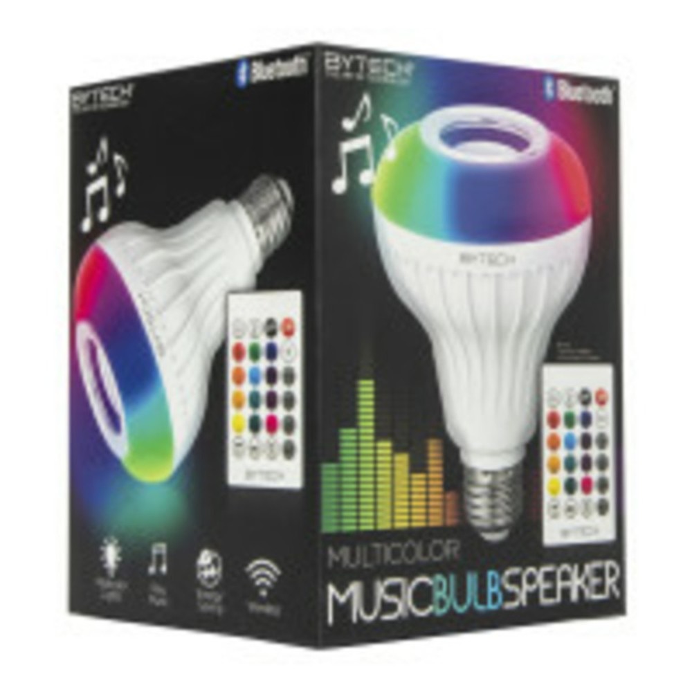 Bytech Color-Changing Speaker Light Bulb With Remote Control